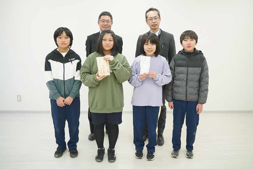 古川小5年生と同校のお米クラブが米の売上金を被災地へ寄附