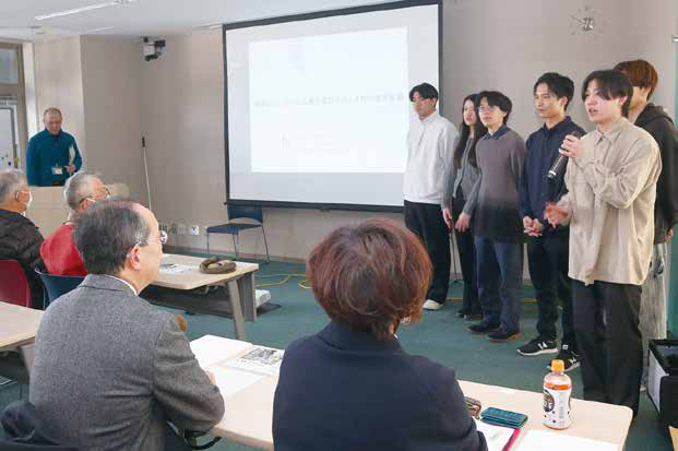大学生による「町並み景観研究発表会」を開催しました