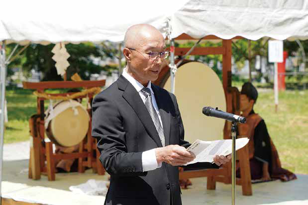 古川町戦没者追悼法要の様子