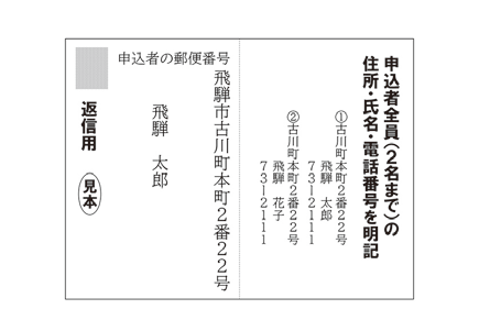 返信表面・往信裏面