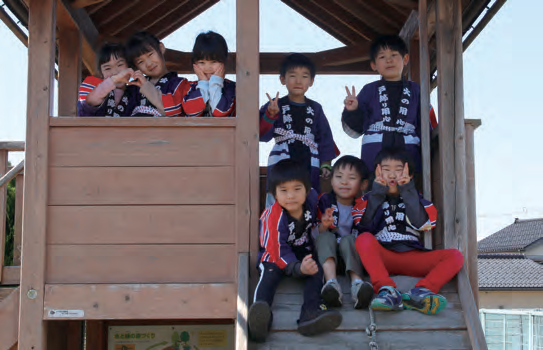 音杉保育園幼年消防クラブのみんな