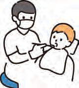 歯科健診を受ける子どものイラスト