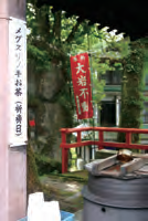 祈祷日には藤水を使用したメグスリノキのお茶が振舞われます。