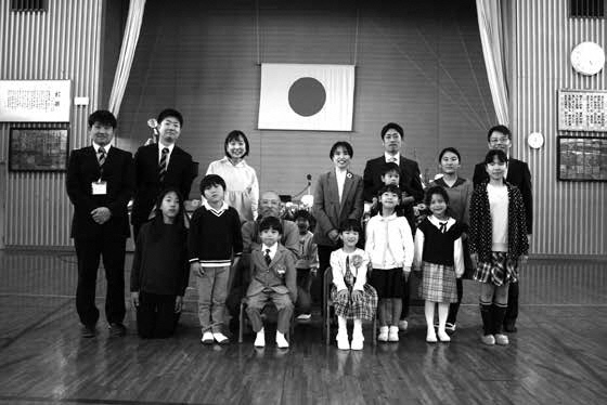 入学式の集合写真