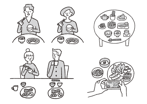 食事のイラスト