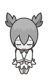 お辞儀をするキャラクターのイラスト