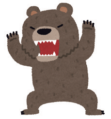 ツキノワグマのイラスト